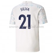 Manchester City David Silva 21 Fotbalové Dresy 3rd 2020-21..